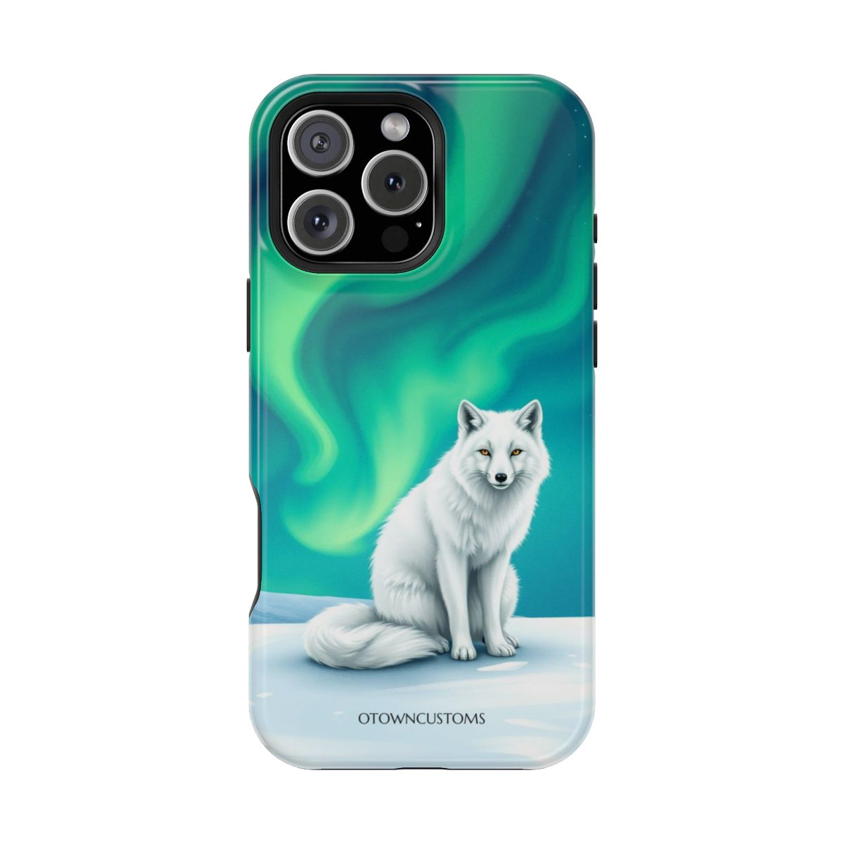 Stylized Aurora Borealis Fox