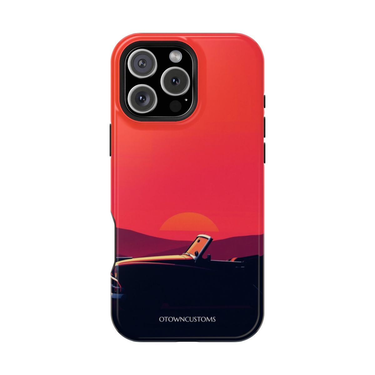 Retro Sunset Drive Illustration
