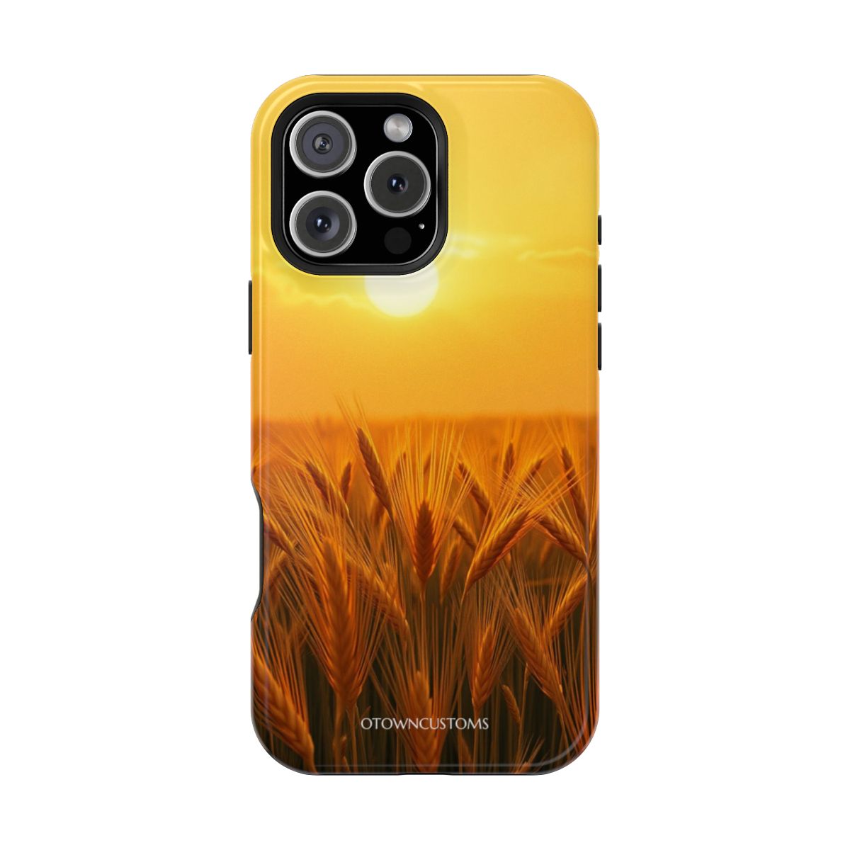 Golden Hour Wheat Field Art