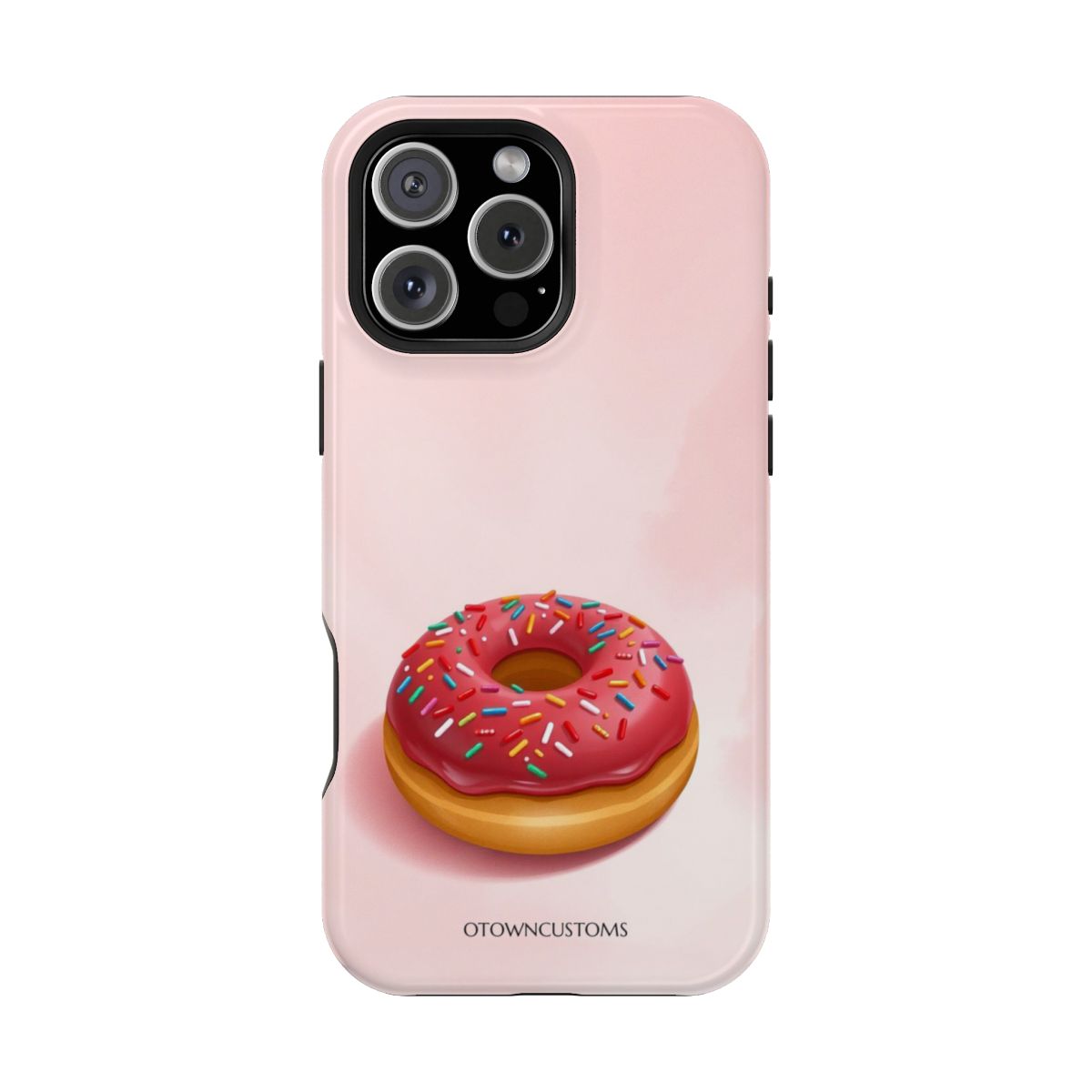 Food Illustration Strawberry Sprinkle Donut
