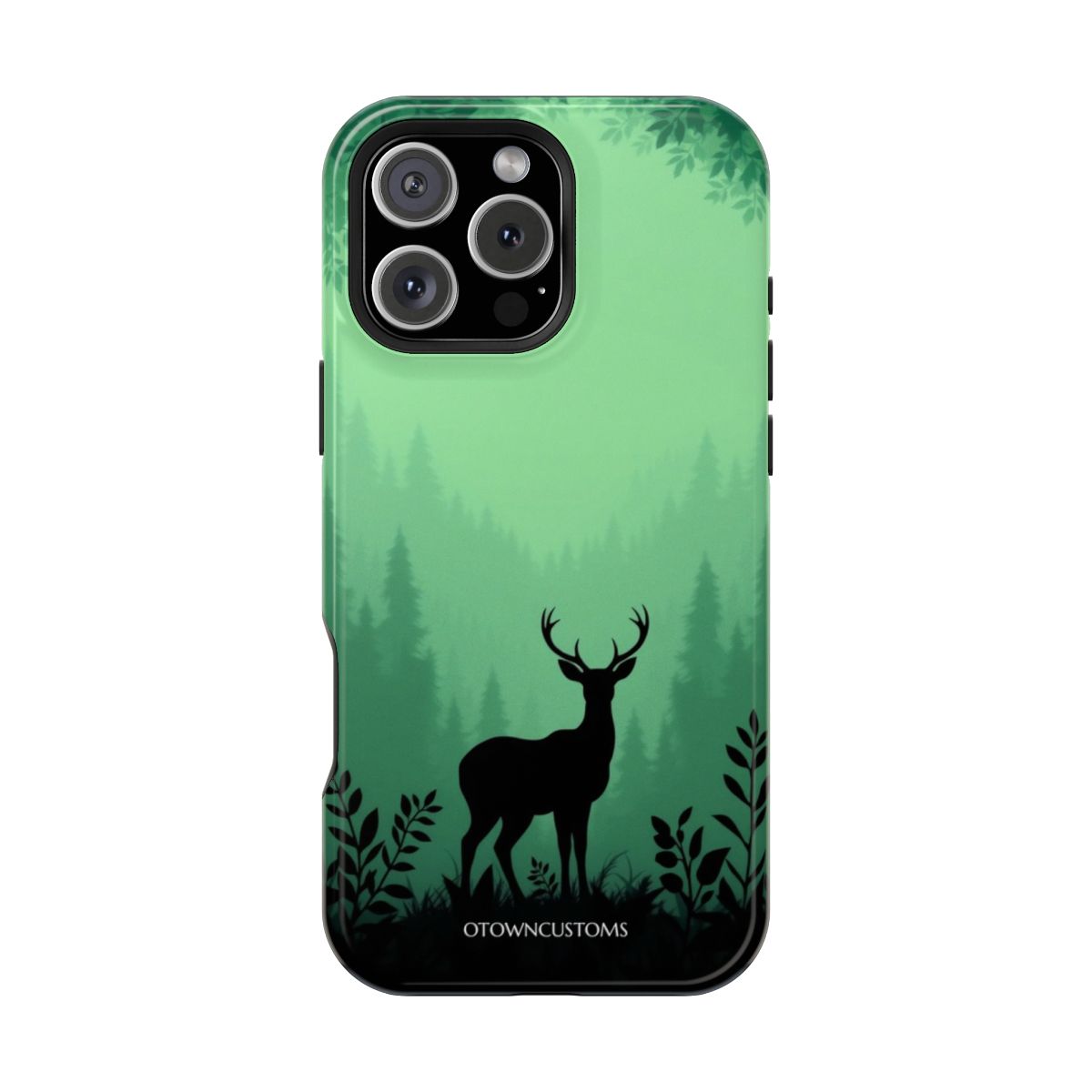 Silhouette Forest Enchanted Deer