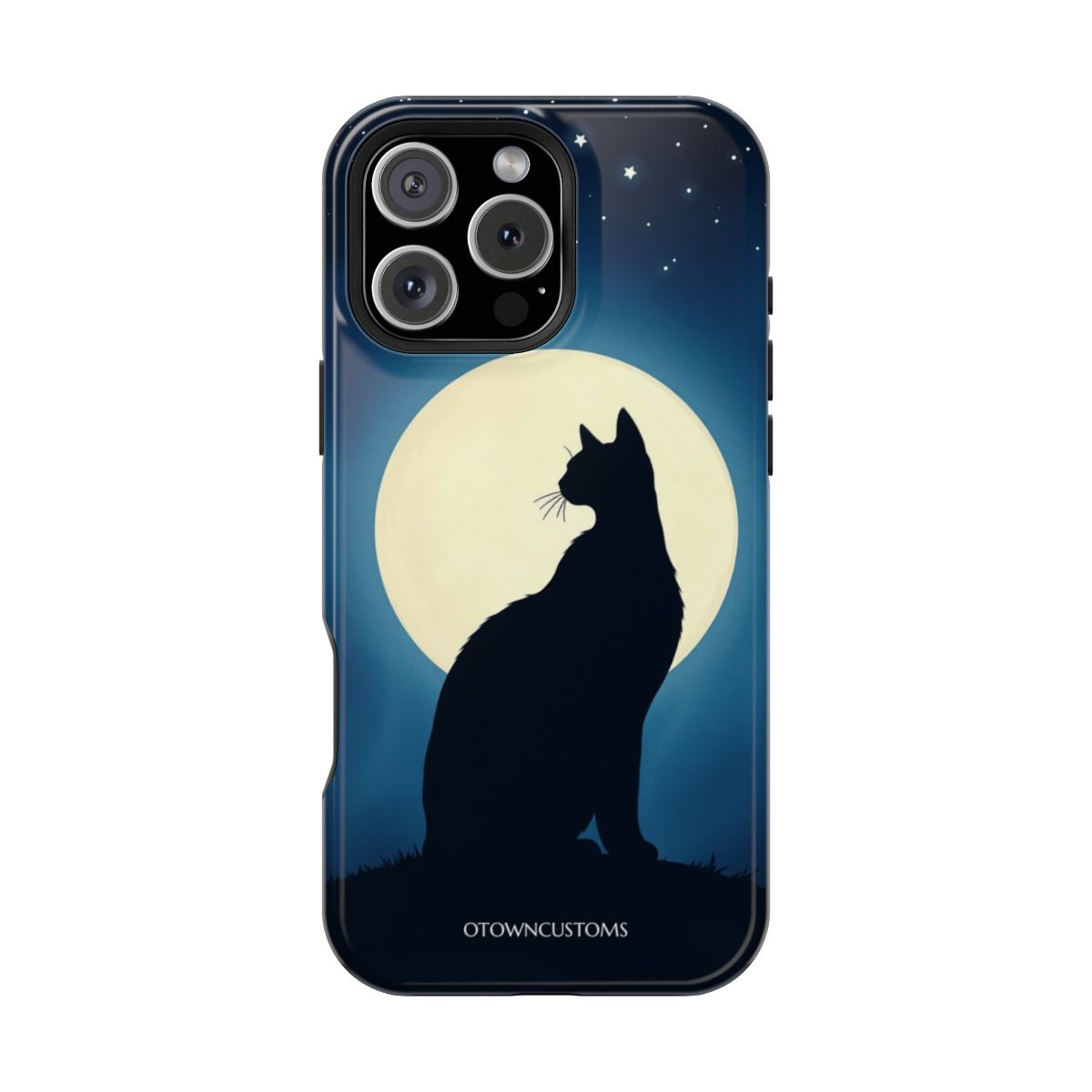 Mystical Moon Cat Silhouette