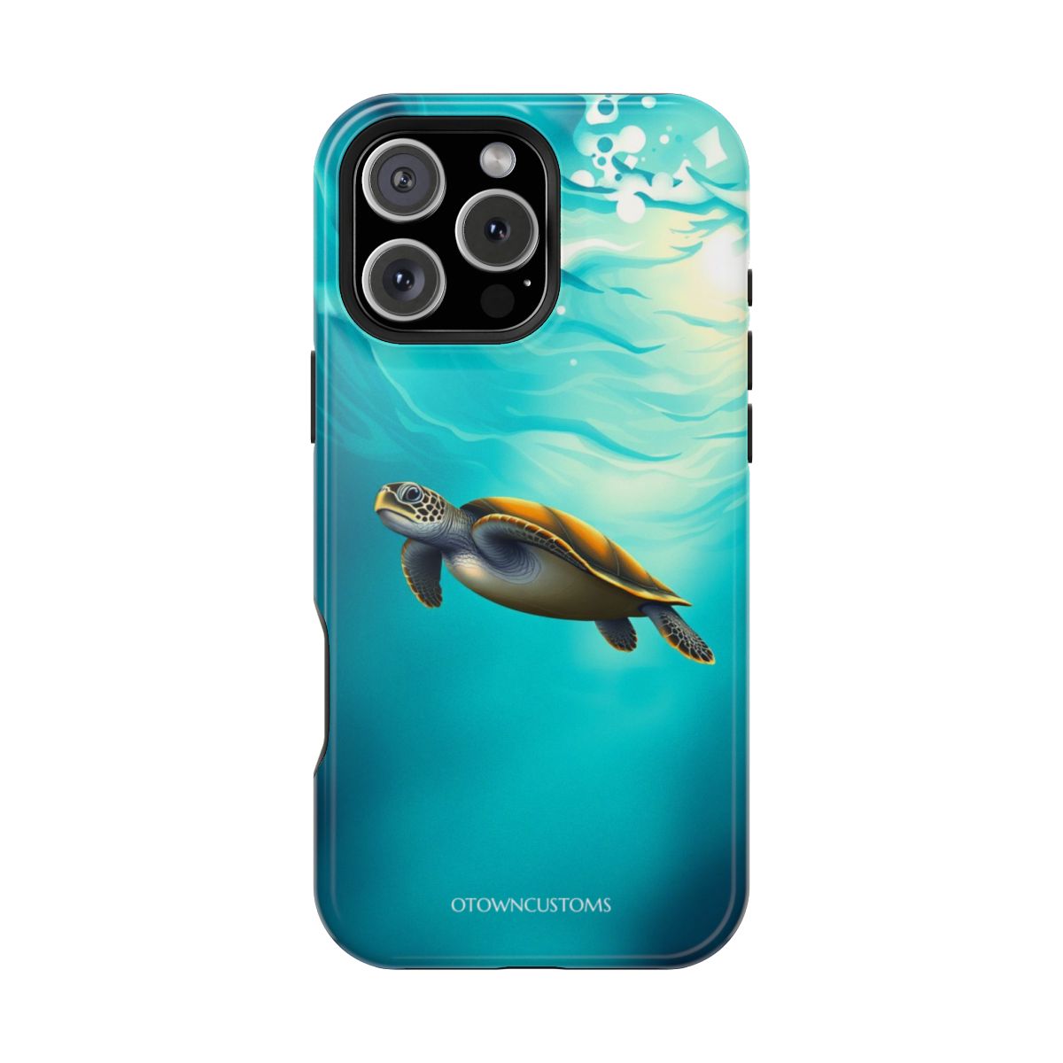 Ocean Turtle Underwater Scene