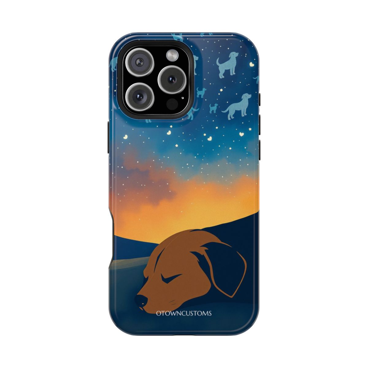 Minimalist Cartoon Galactic Dog