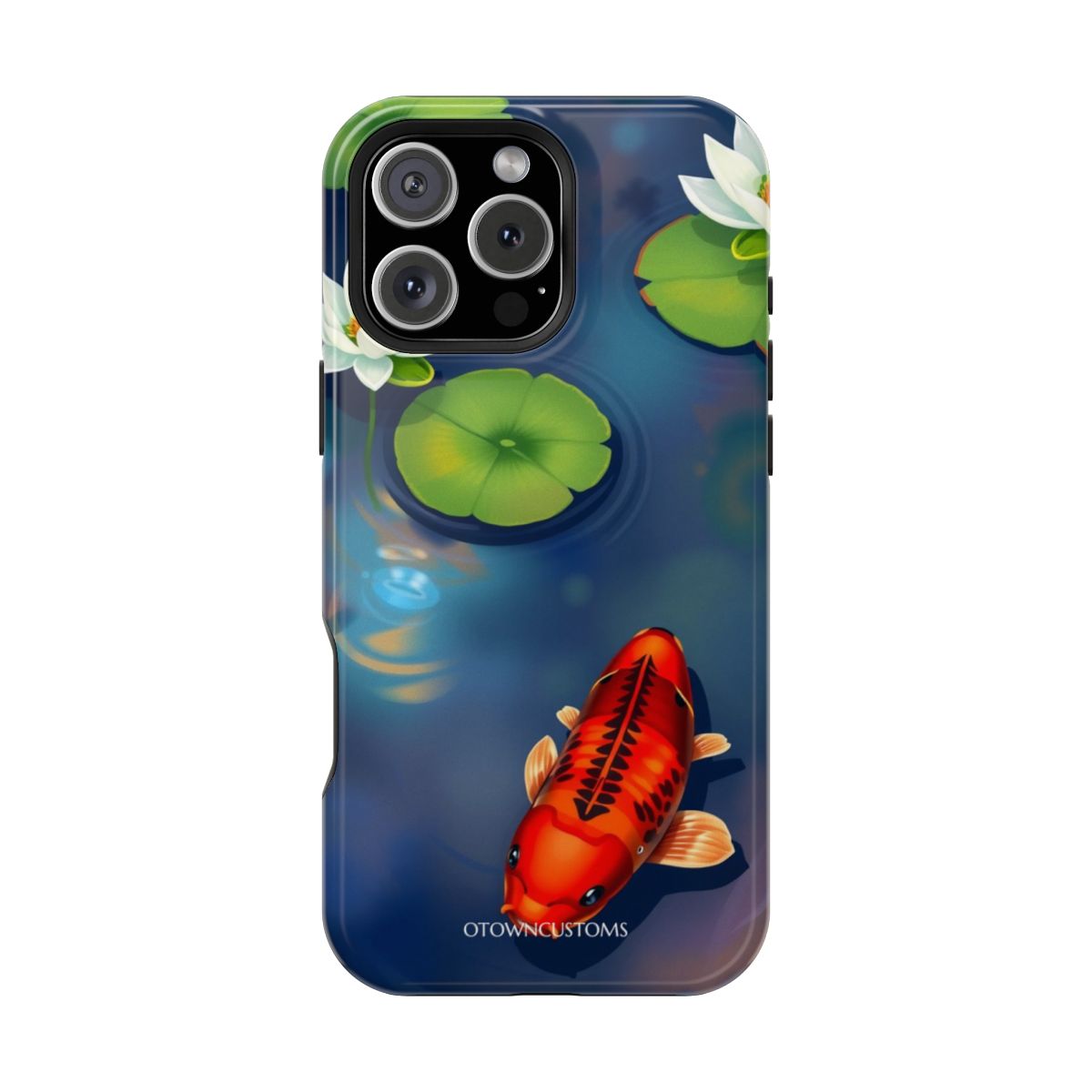 Rainbow Koi Pond Serenity Painterly