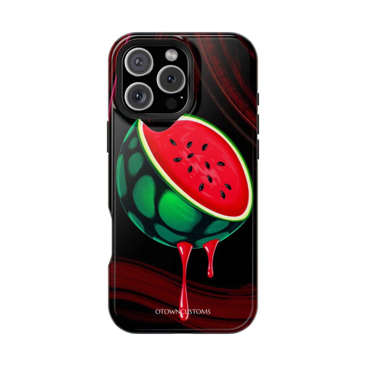 Surreal Neon Watermelon Art