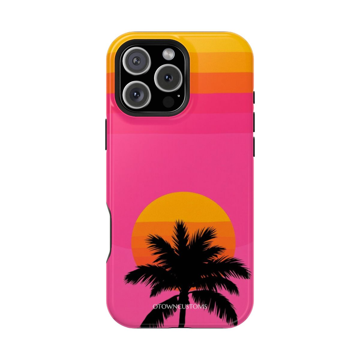 Retro Sunset Palm Beach