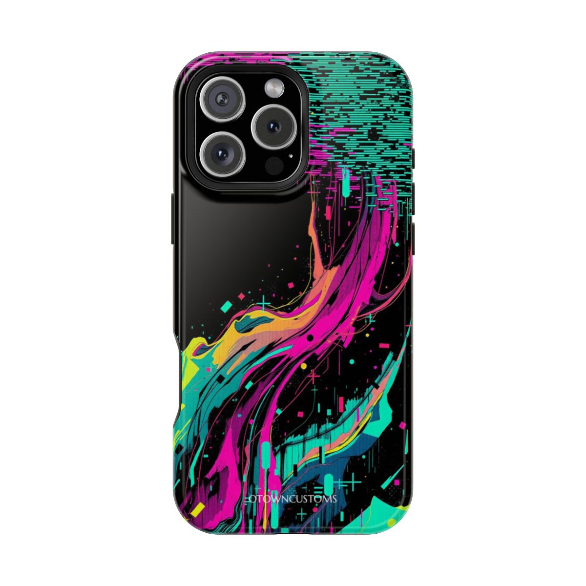 Neon Abstract Glitch Art
