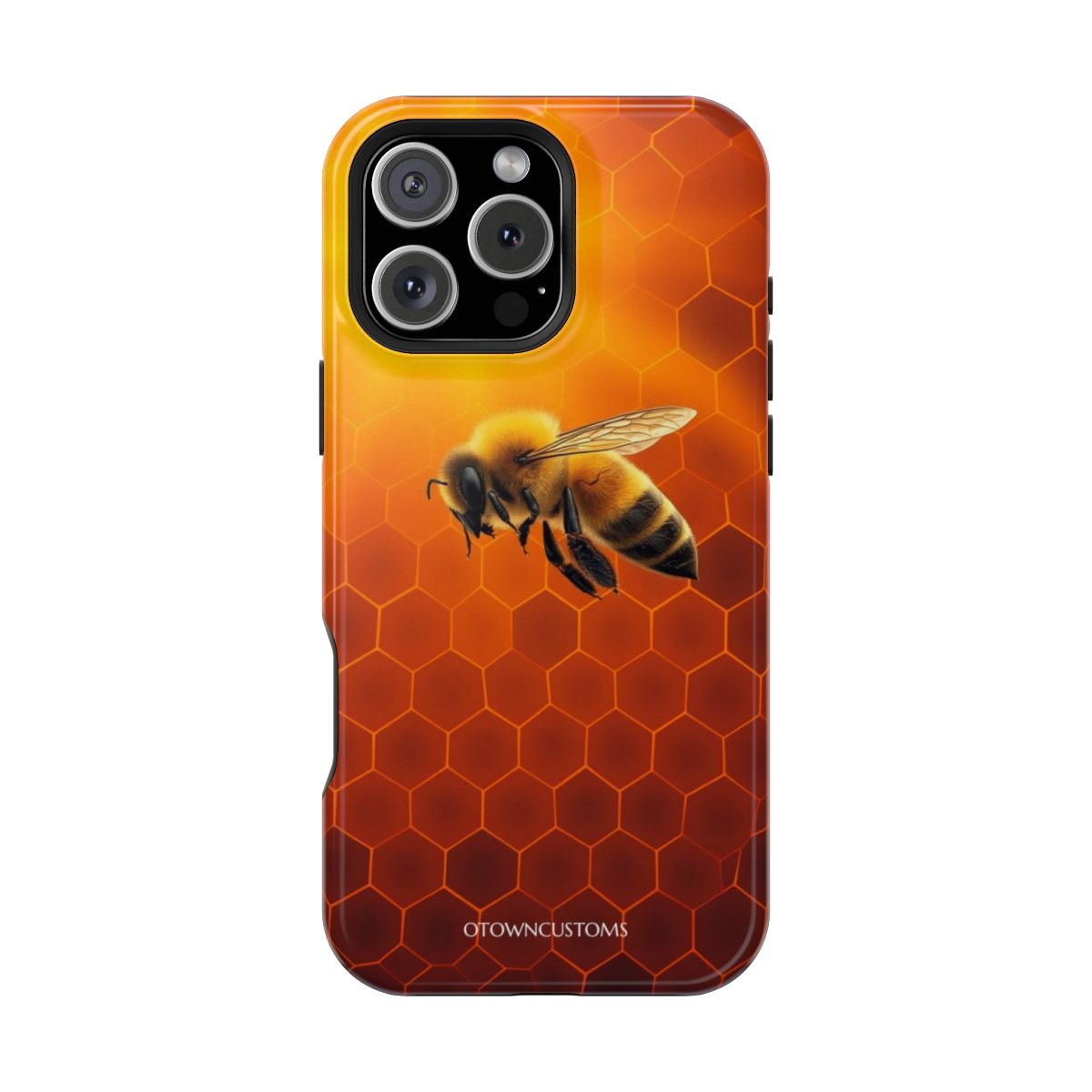 Honeycomb Golden Bee Flight Realistic Bee
