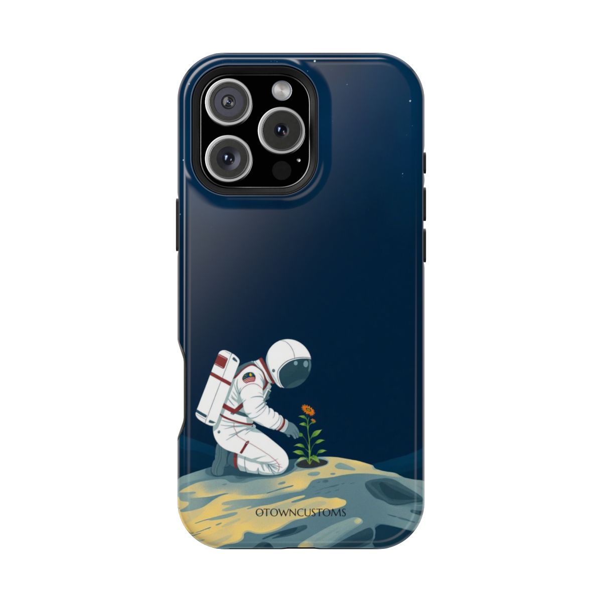 Astronaut Planting Flower Lunar Garden