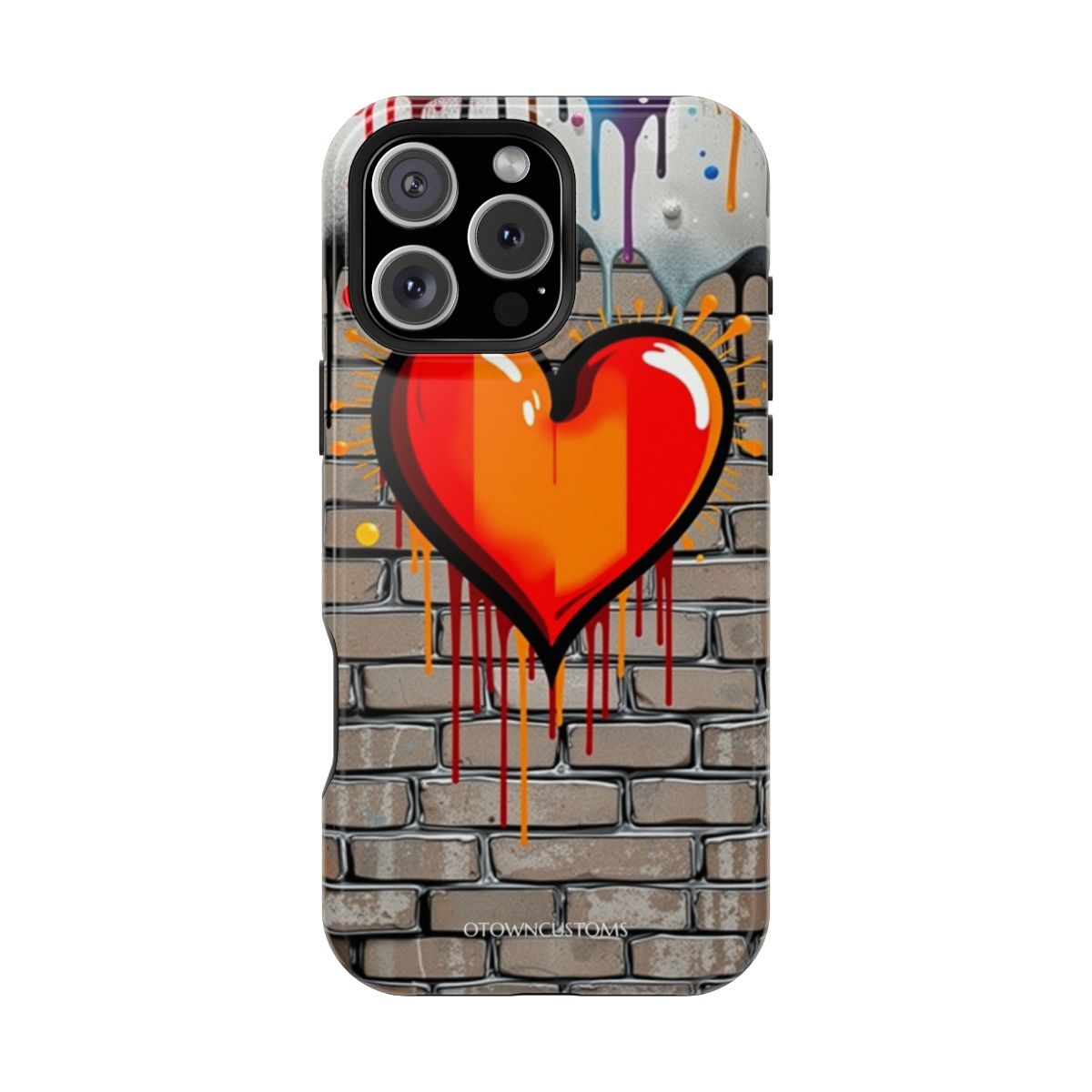 Urban Graffiti Brick Heart