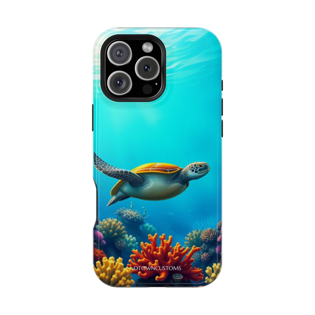 Vibrant Underwater Turtle Coral