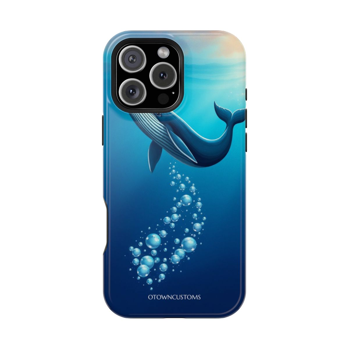 Realistic Whimsical Whale Bubble