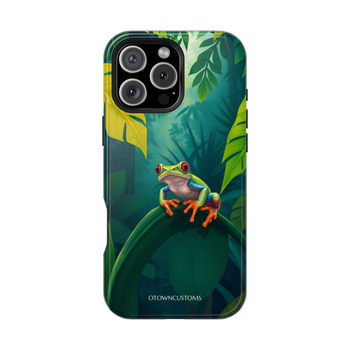 Vibrant Jungle Frog Emerald Jewel