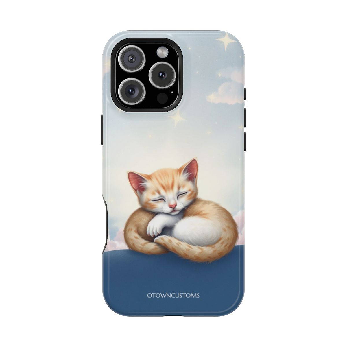 Celestial Kitten Nap Dreamy Illustration