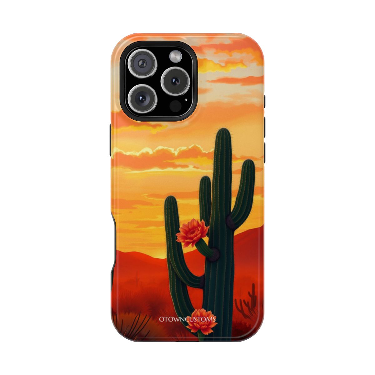 Desert Bloom Sunset Landscape