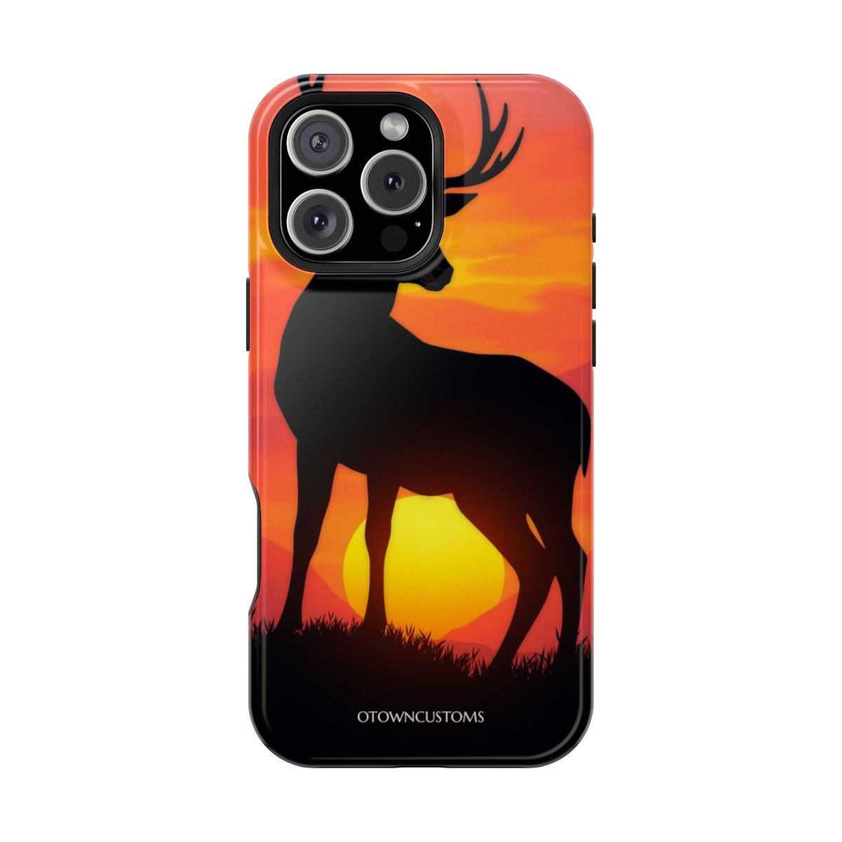 Sunset Serenity Deer Silhouette