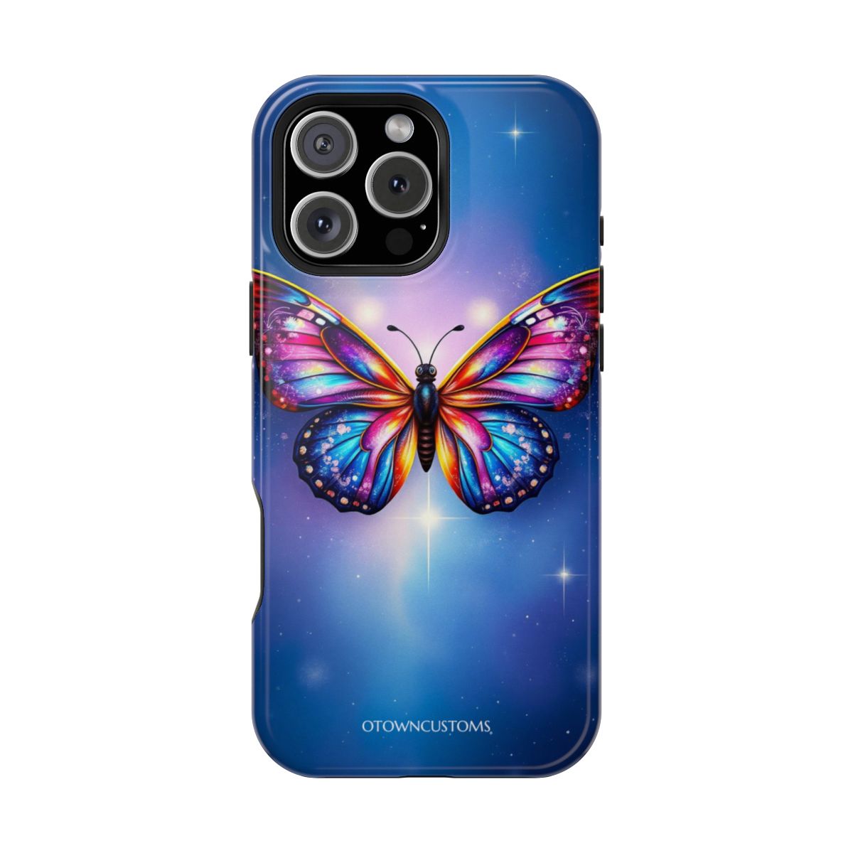 Vibrant Galactic Butterfly Art