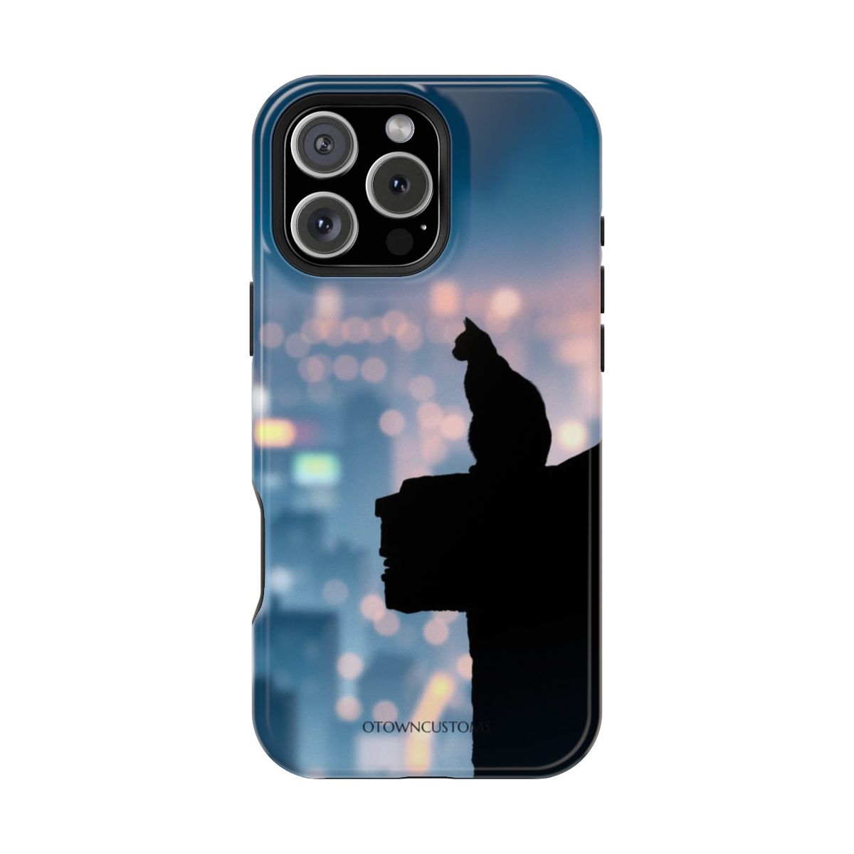 Lofi City Lights Silhouette Cityscape