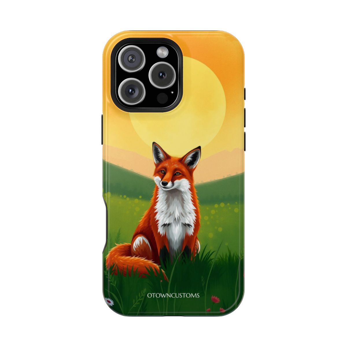 Golden Hour Fox Stylized Illustration