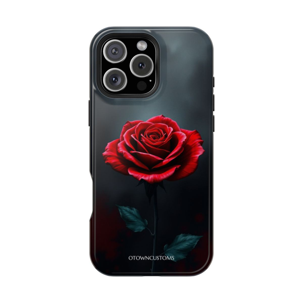 Dramatic Red Rose Gothic Floral Botanical