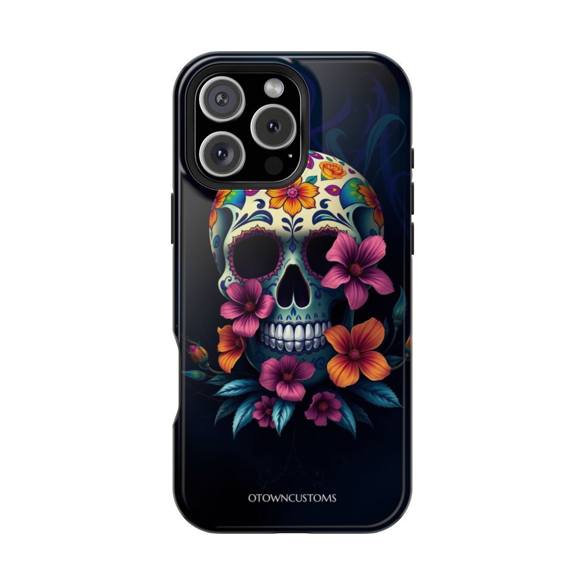 Floral Skull Sugar Art