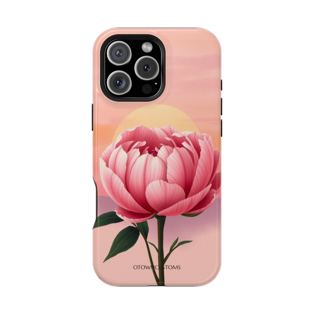 Soft Watercolor Floral Sunset Bloom
