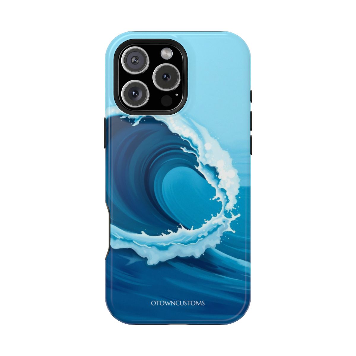 Stylized Wave Painted Ocean