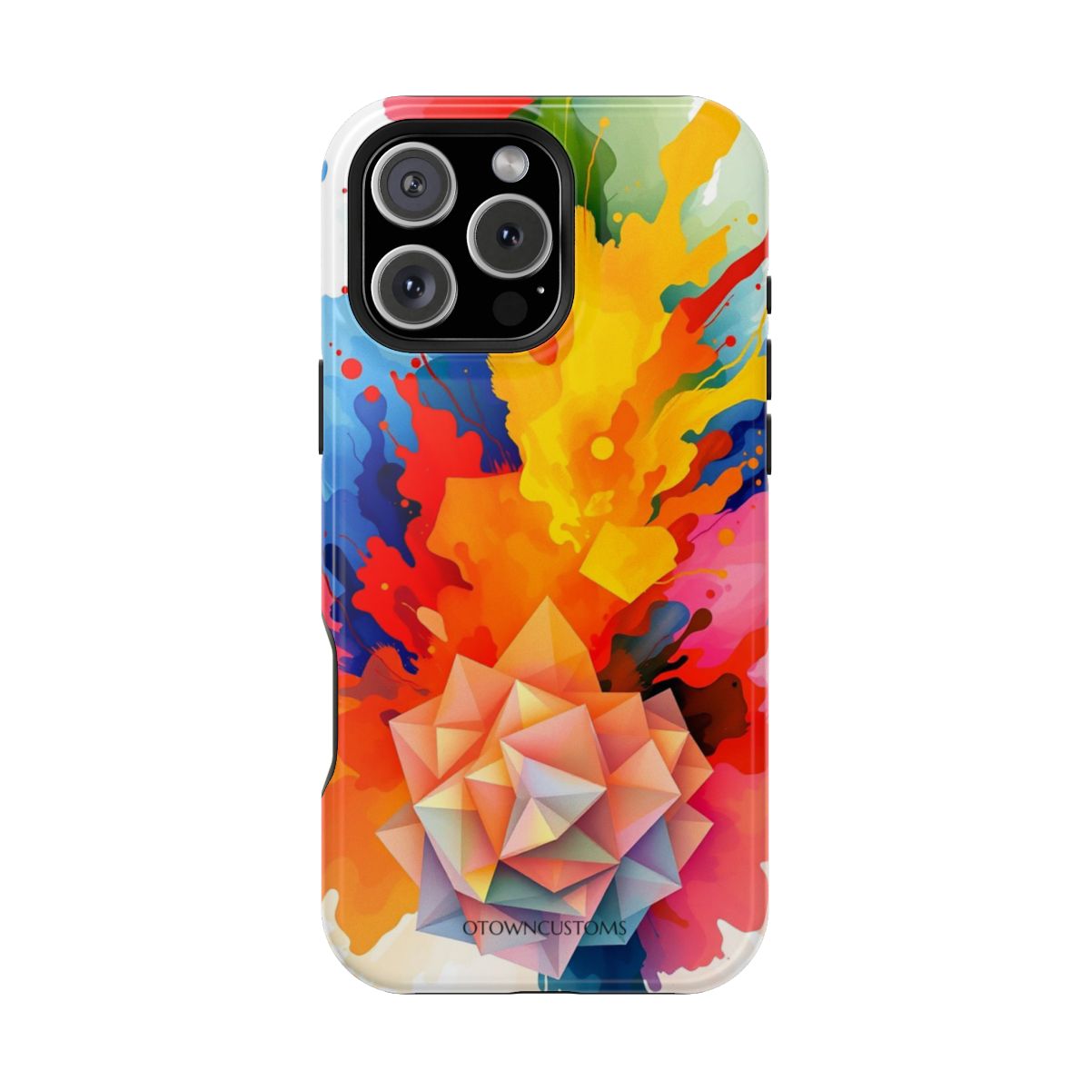 Abstract Geometric Color Explosion