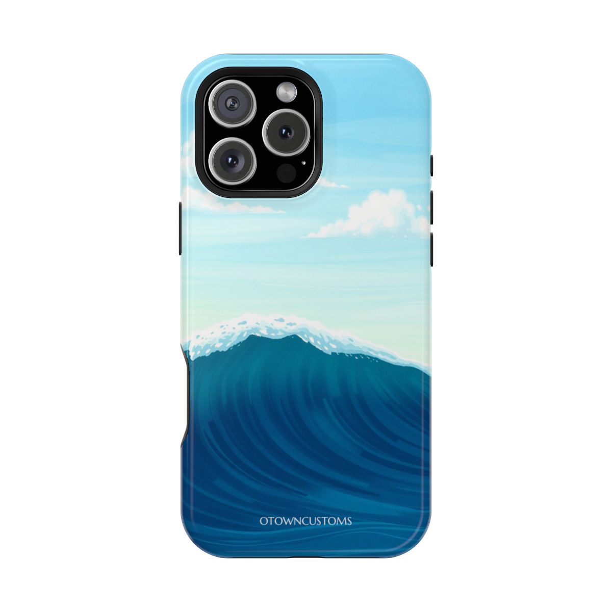 Stylized Ocean Wave Serenity