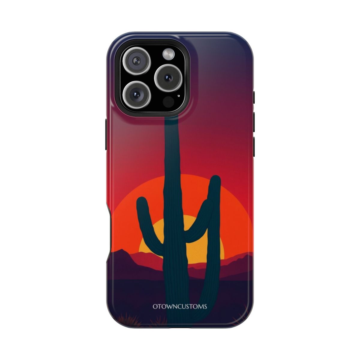Minimalist Desert Sunset Bloom
