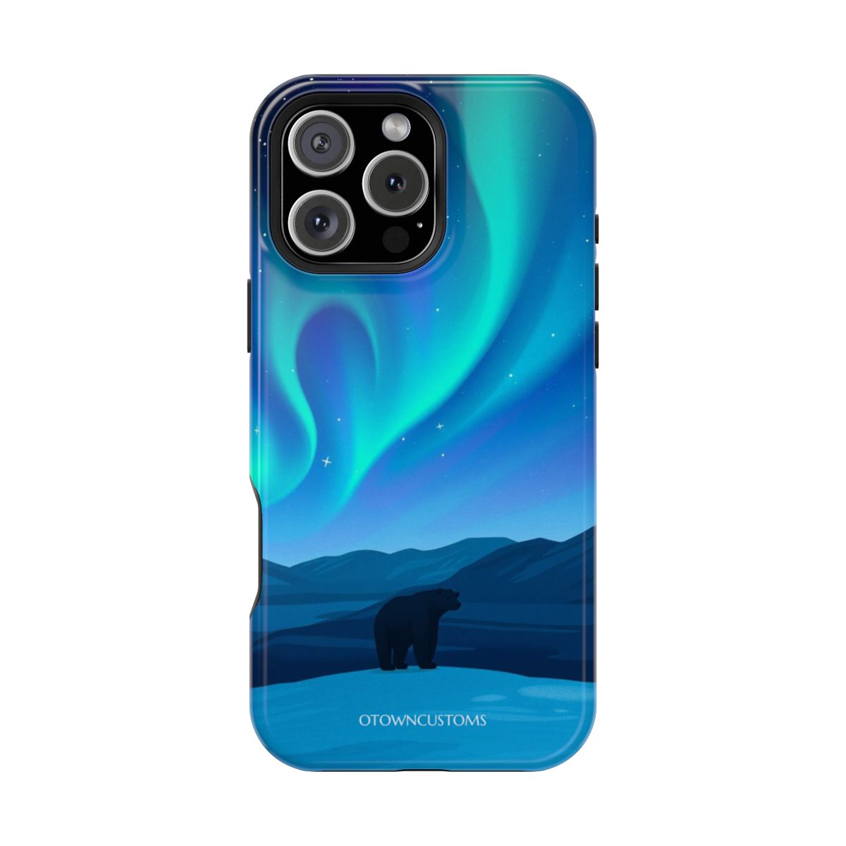 Minimalist Polar Bear Stargazer