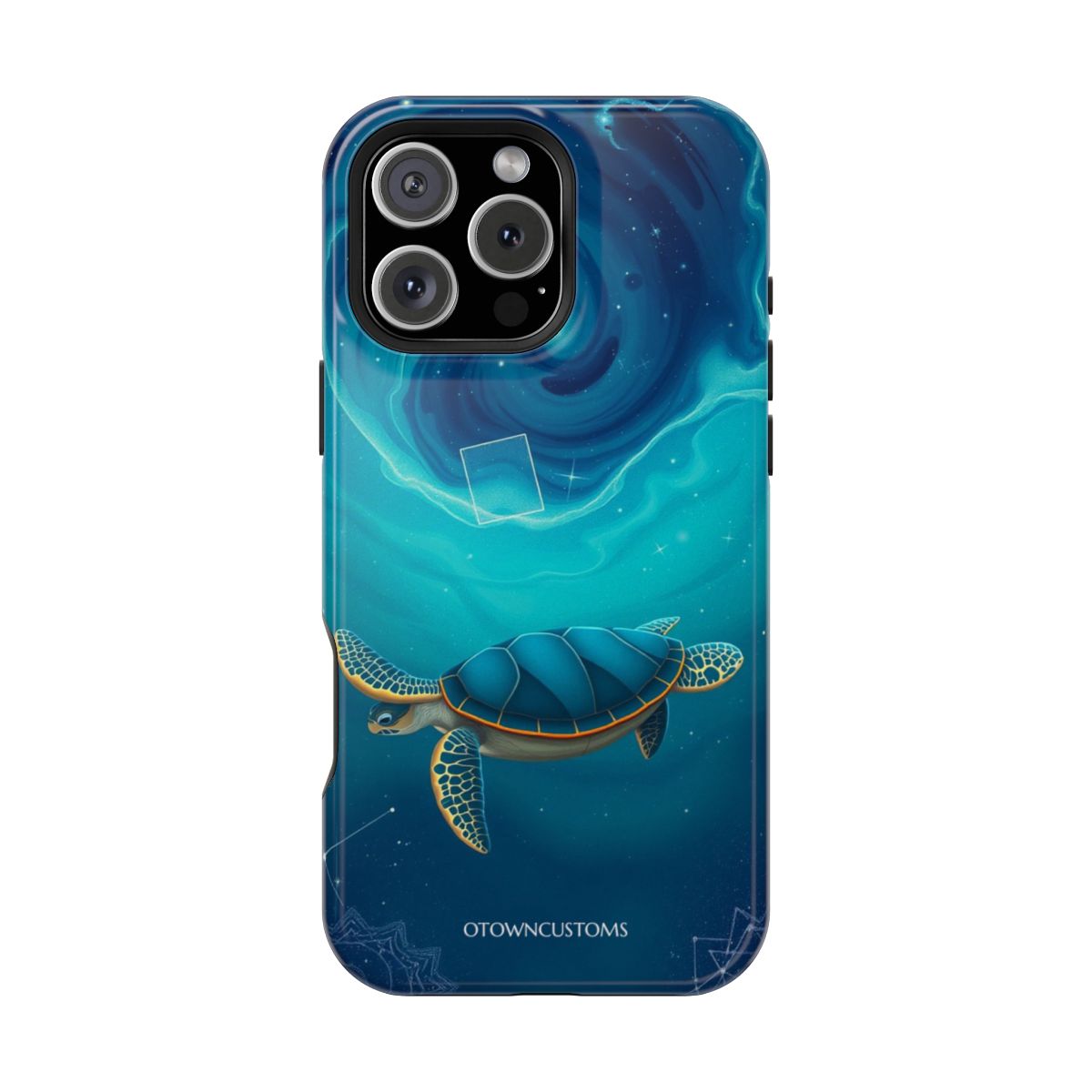 Cosmic Turtle Illustration Sea Turtle Voyage