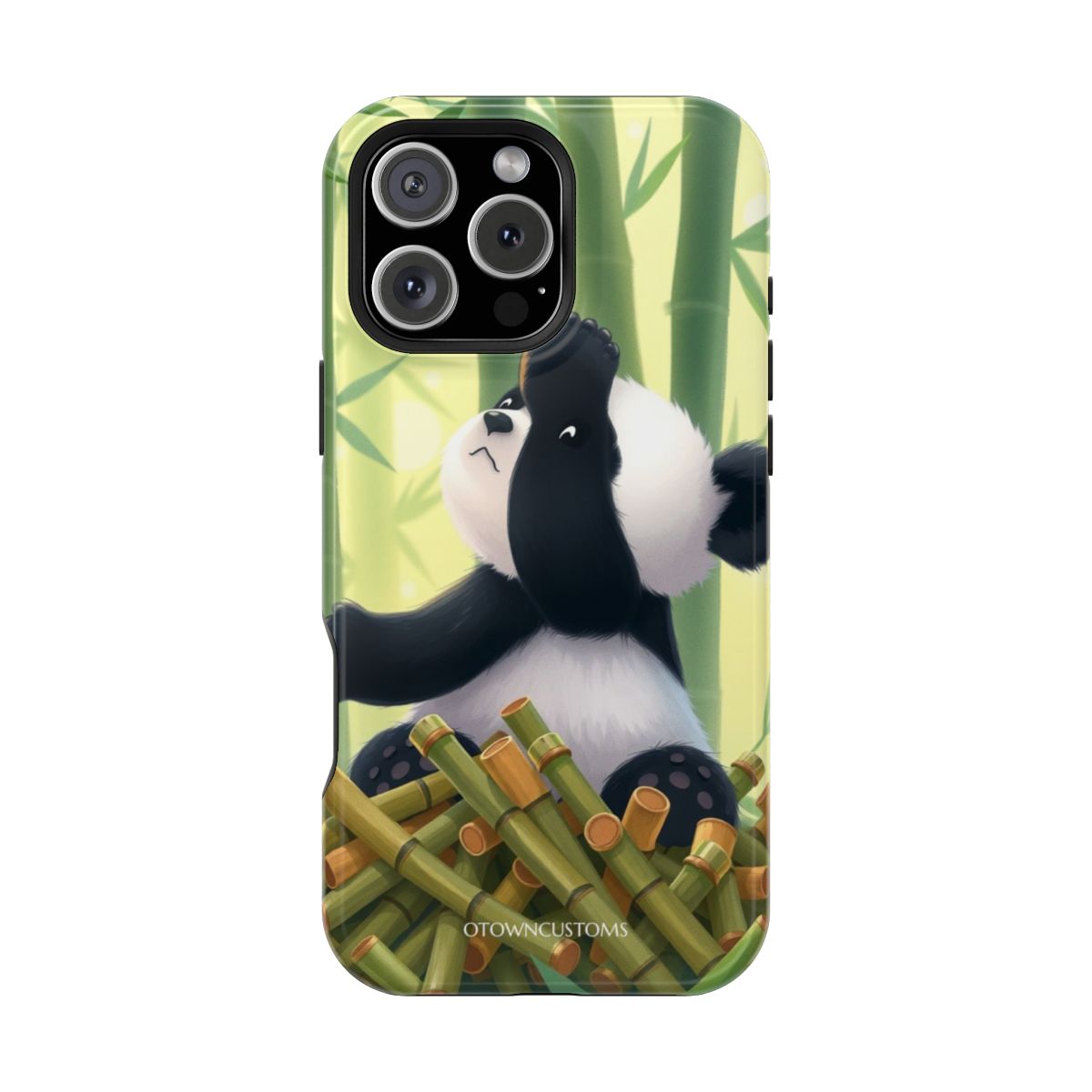 Illustrative Cartoon Cute Panda Bamboo