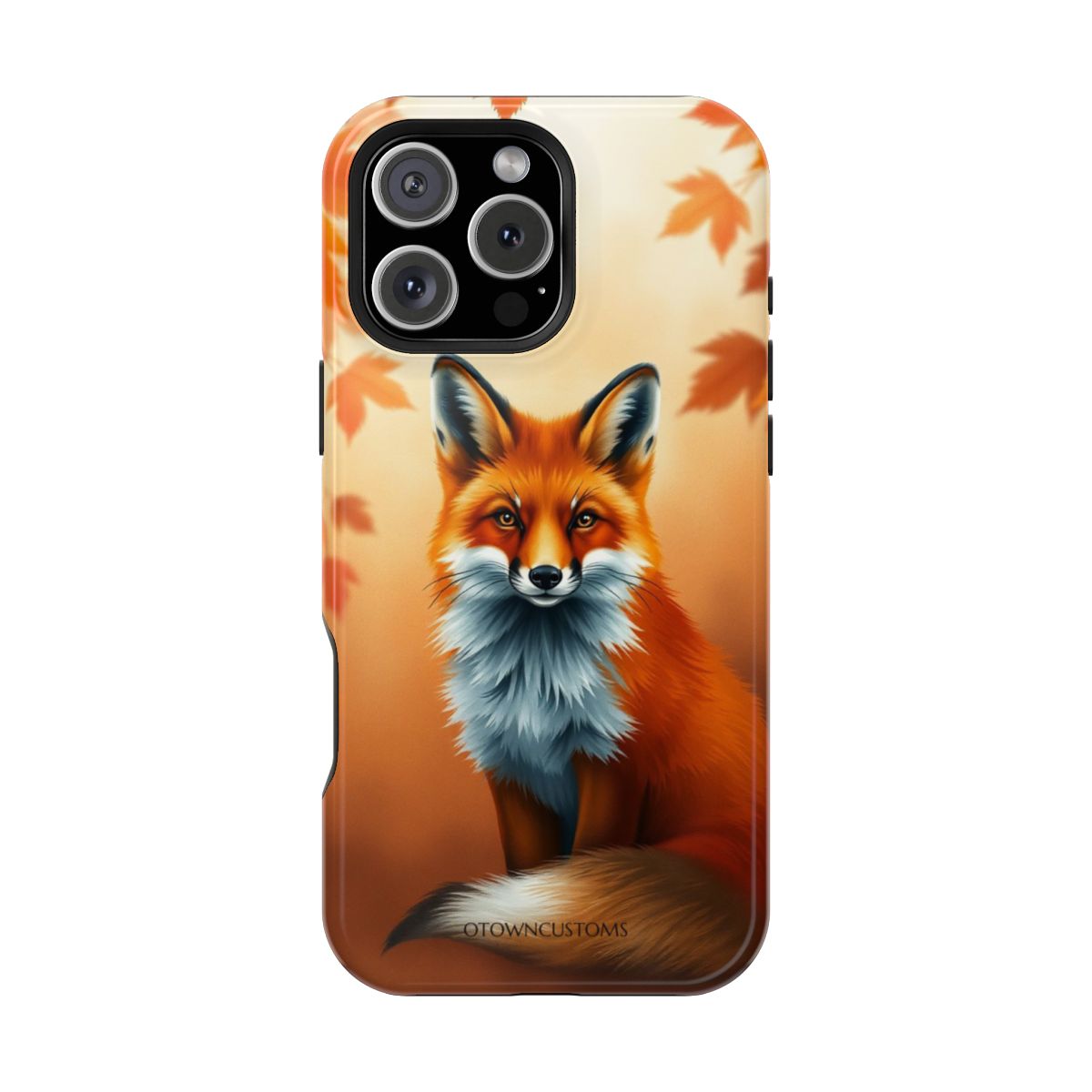 Realistic Rustic Autumn Fox Portrait