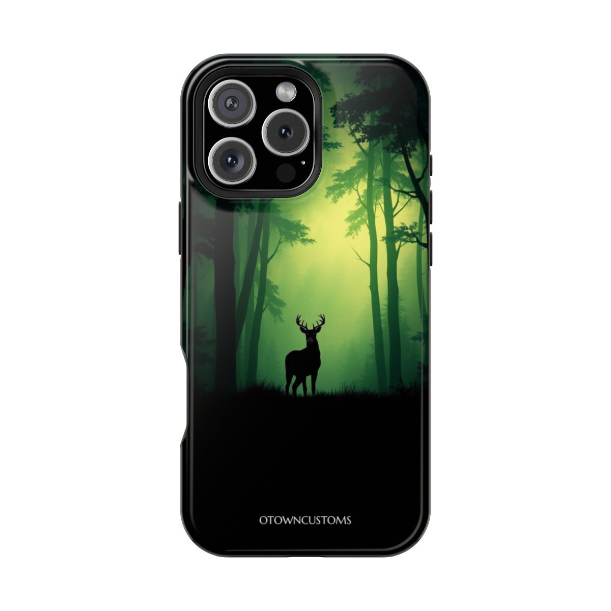 Mystical Forest Deer Silhouette