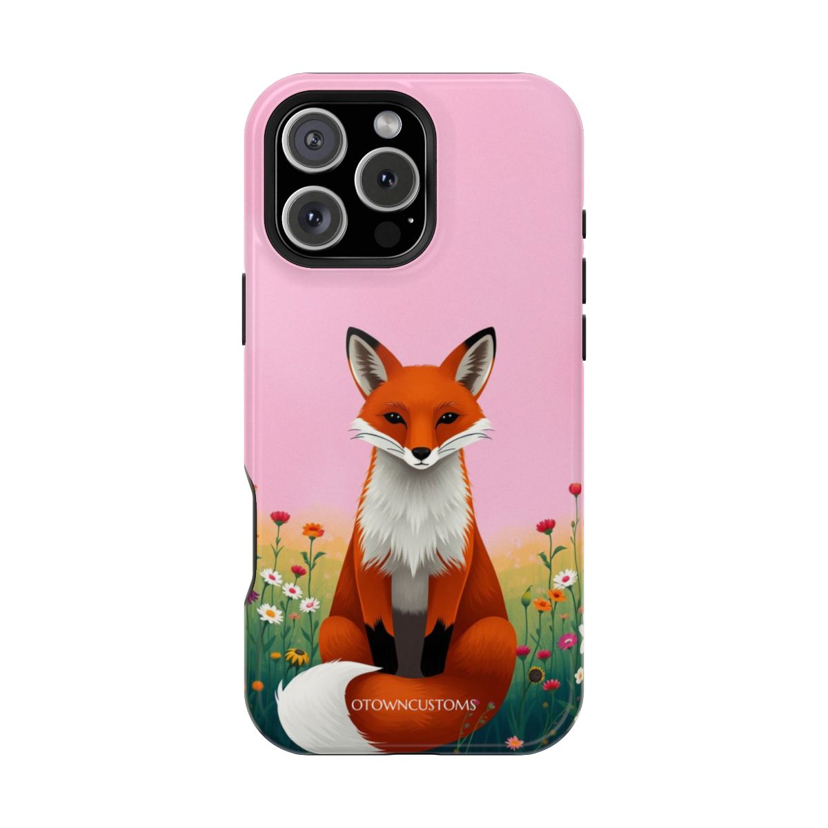Whimsical Floral Fox Illustration