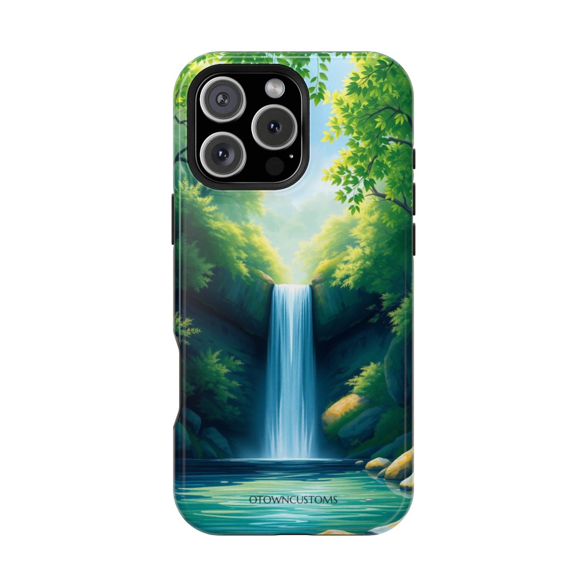 Serene Forest Waterfall