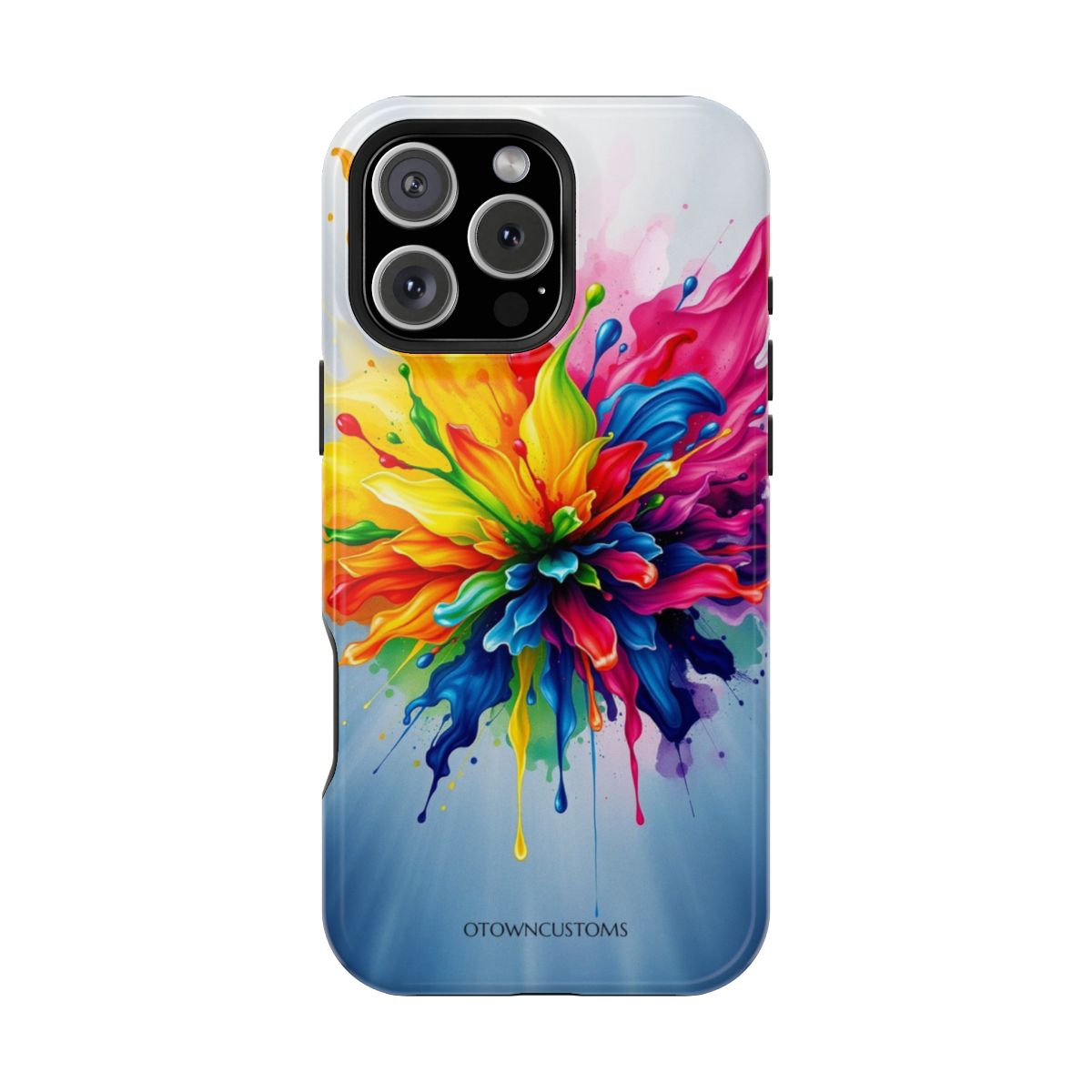 Colorful Paint Splash Abstract Ink Bloom