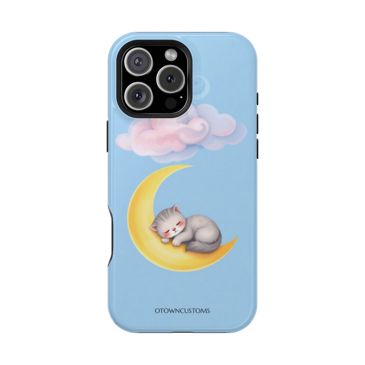 Soft Pastel Illustration Galactic Kitten Dream