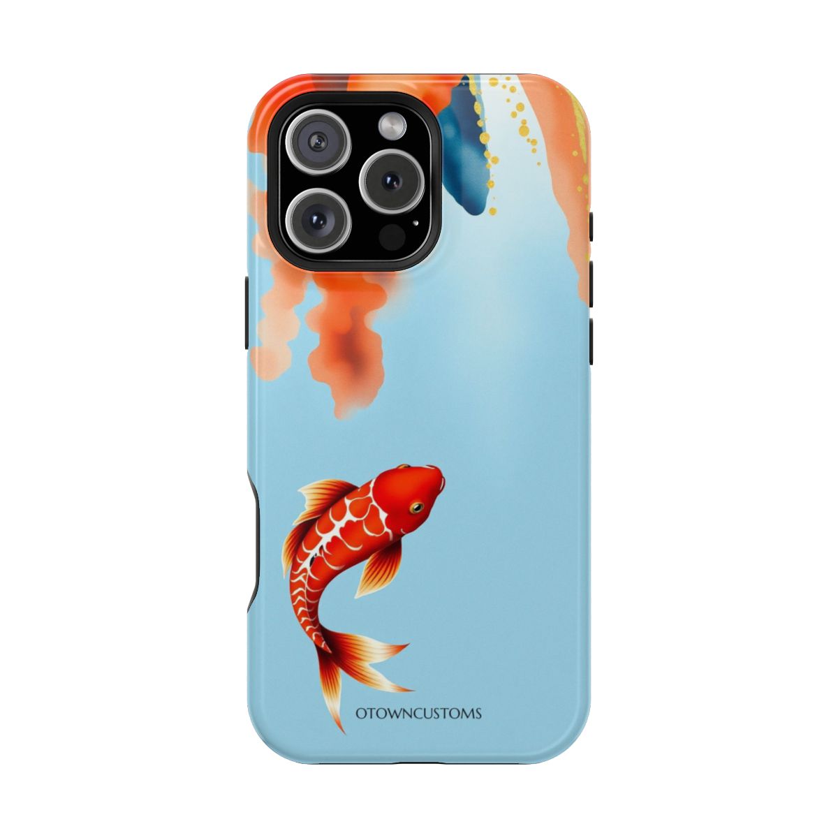 Crimson Koi Fish Illustration