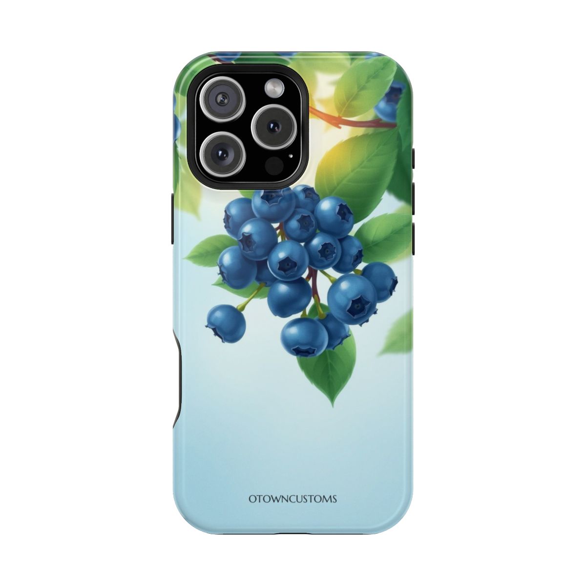 Blueberry Branch Artistic Illustration