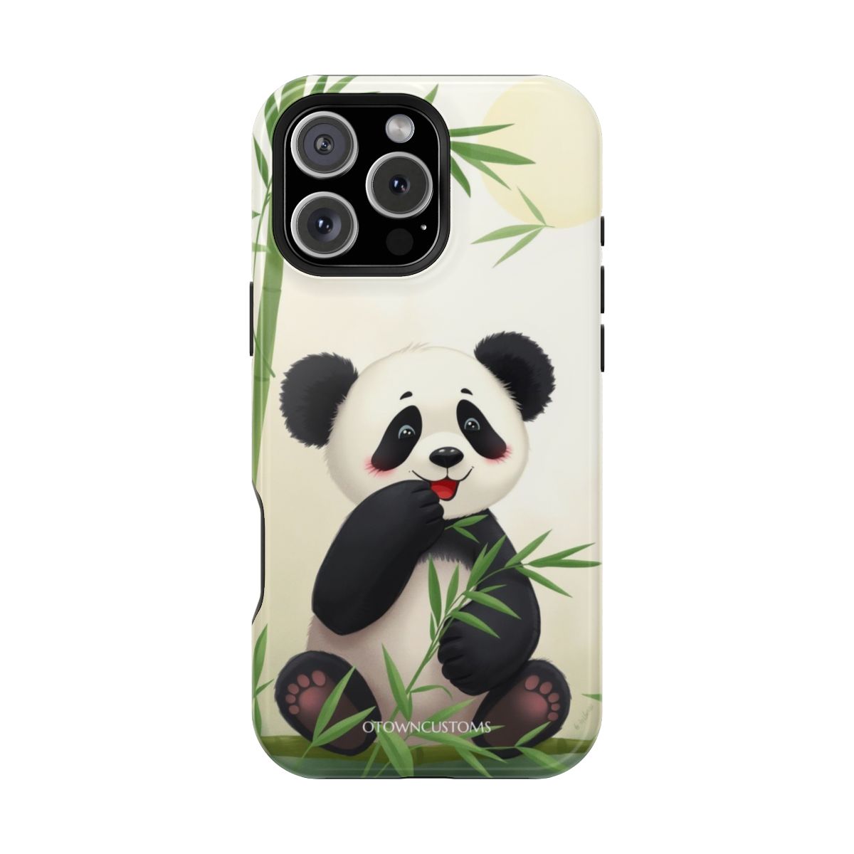 Playful Panda Illustrated Cute