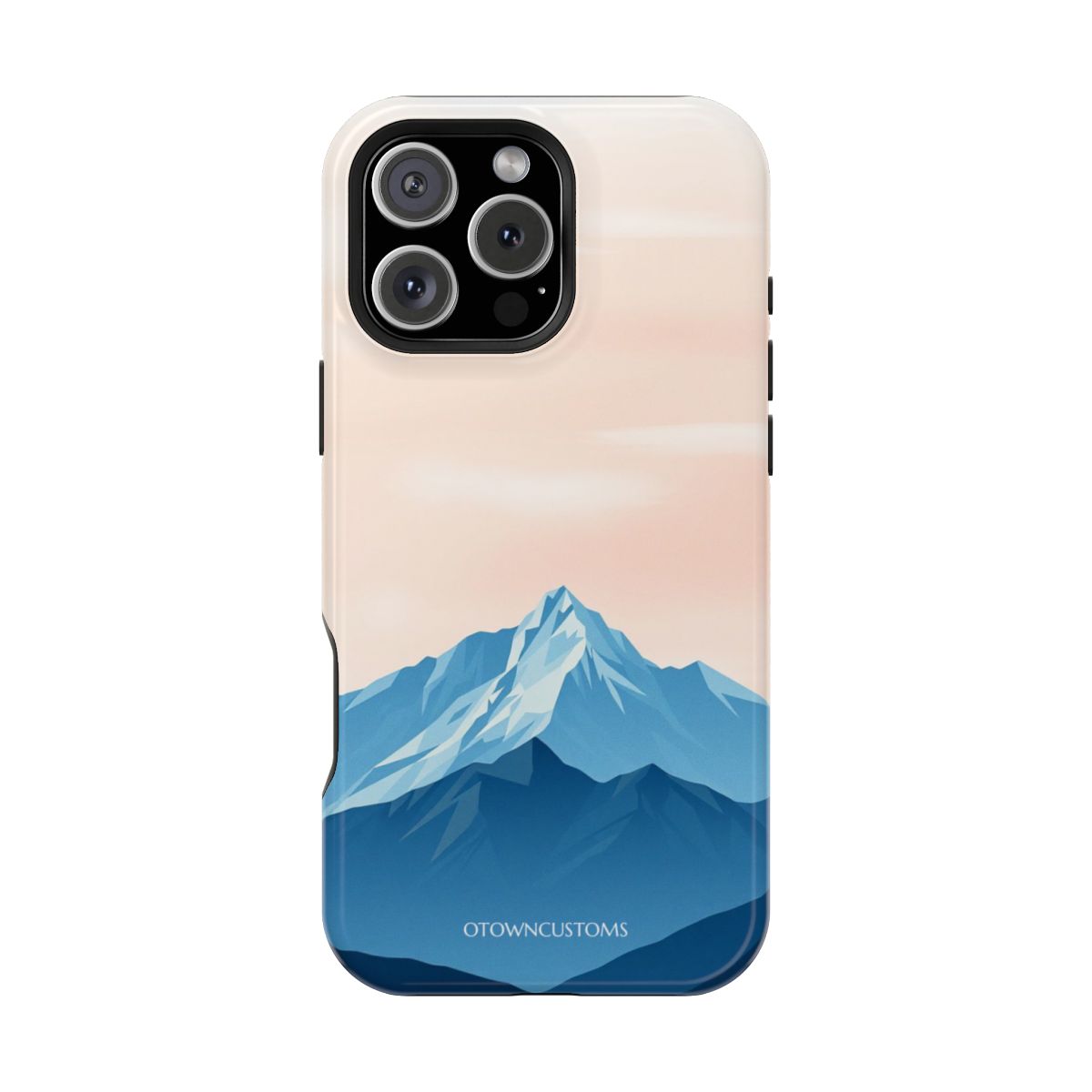 Minimalist Geometric Mountainscape