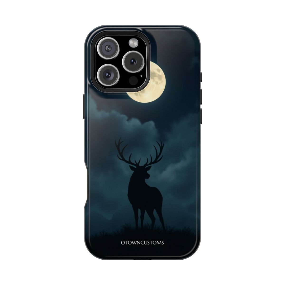 Mystic Moonlit Stag Silhouette