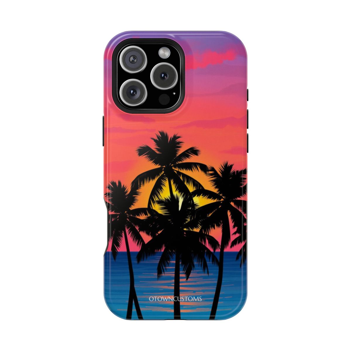 Tropical Paradise Sunset Silhouette