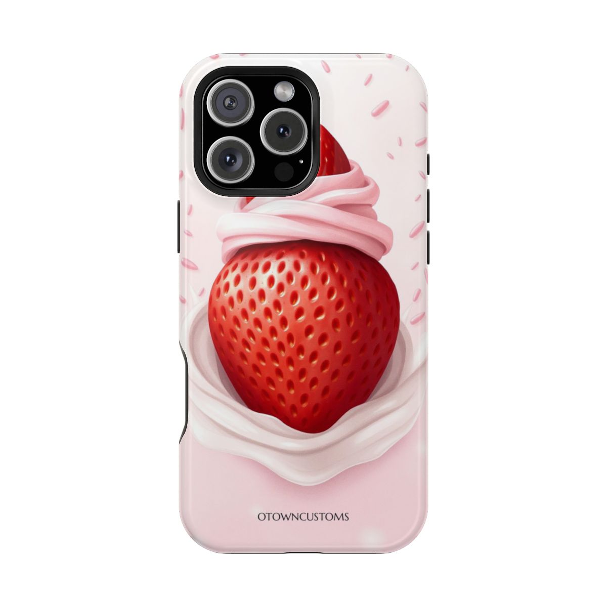 Food Illustration Strawberry Cream Delight