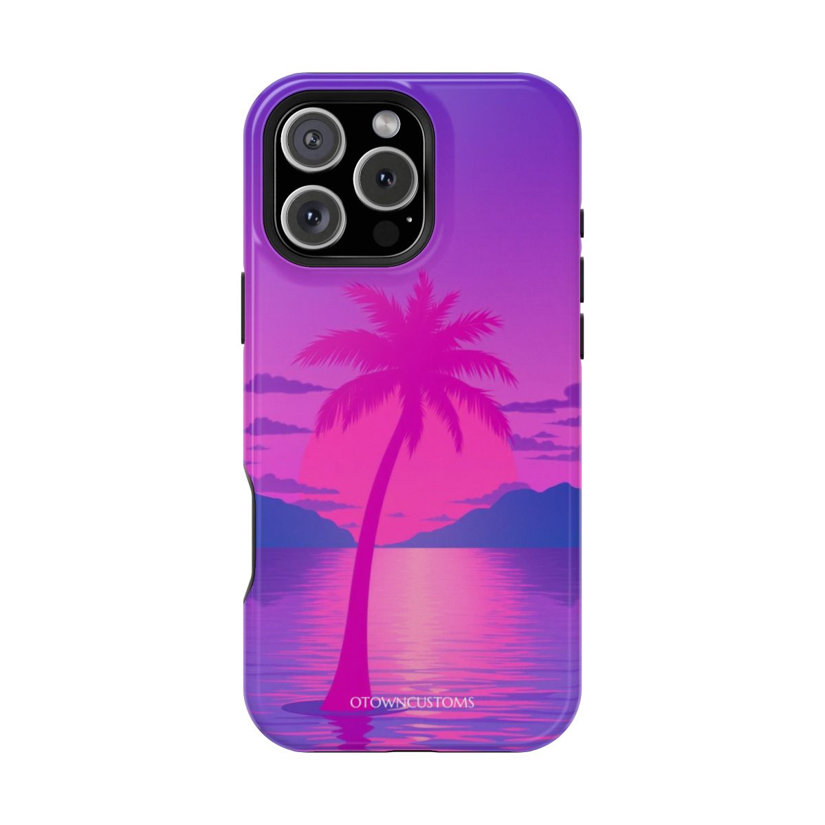 Vaporwave Retro Sunset Palm Beach
