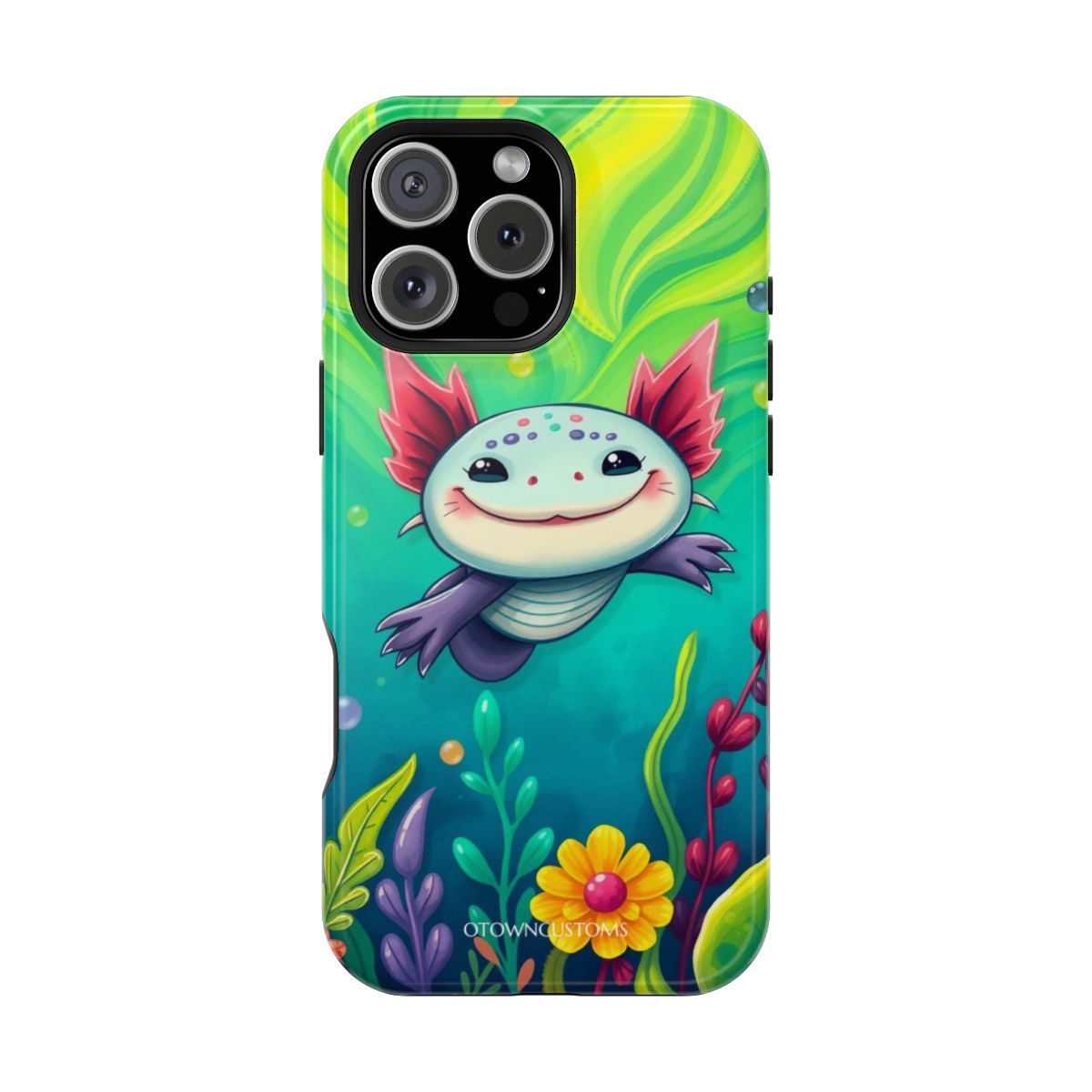 Adorable Axolotl Cartoonish Digital Art