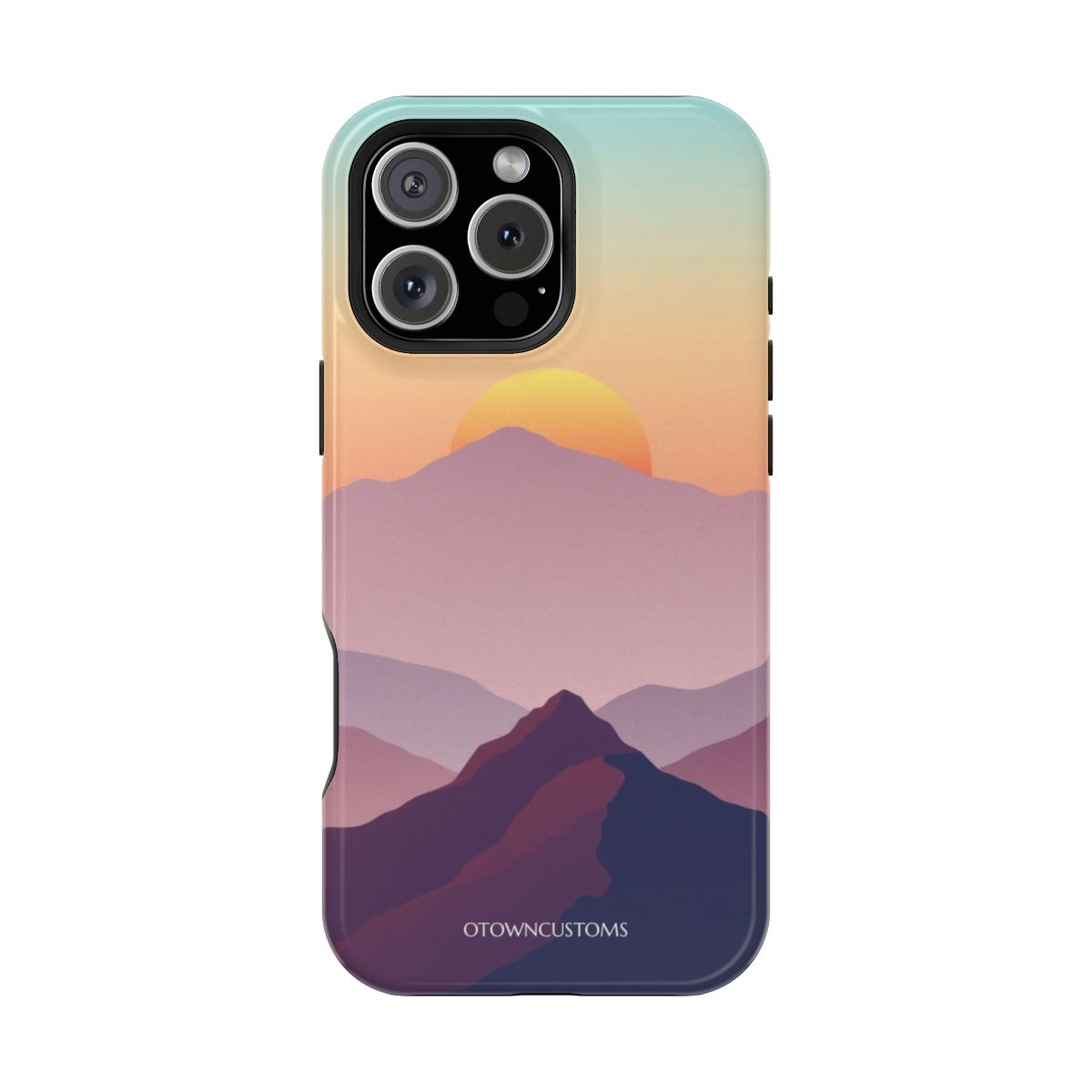 Minimalist Mountain Sunrise Sunset